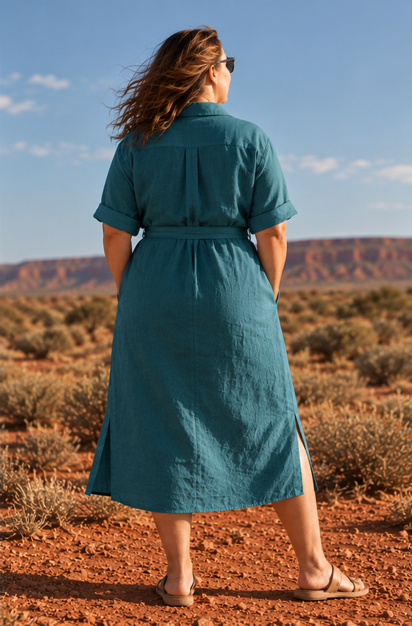 Relaxed Linen Shirt Dress